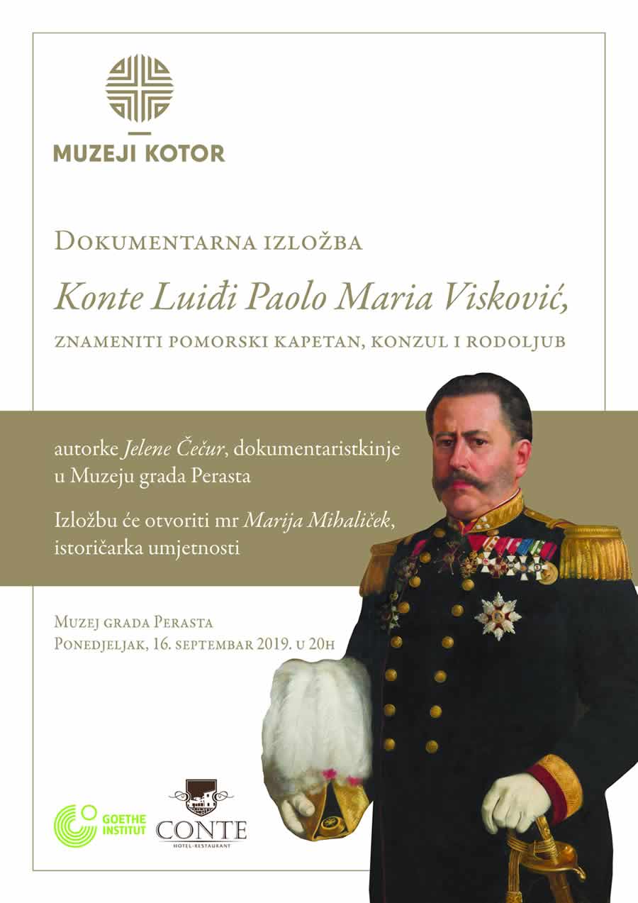 Najava otvaranja dokumentarne izložbe „Konte Luiđi Paolo Marija Visković (1828-1891)