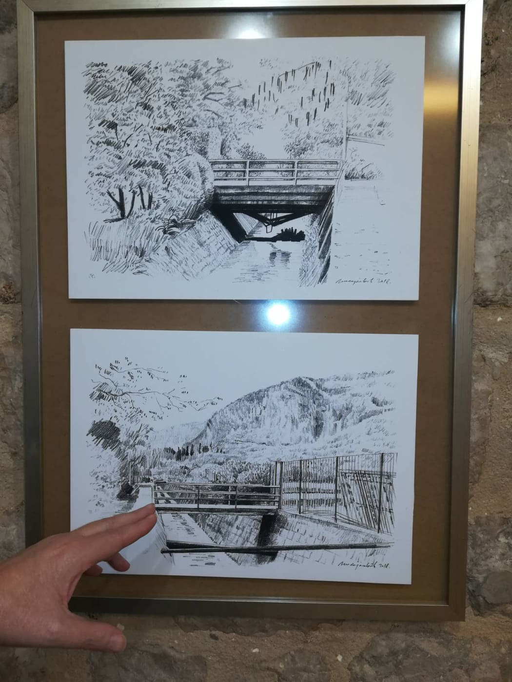 Izložba crteža „Kotorski mostovi” Veljka Mihajlovića